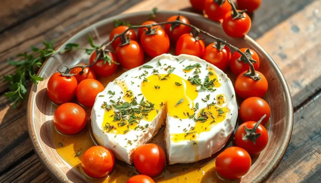 baked feta with cherry tomatoes