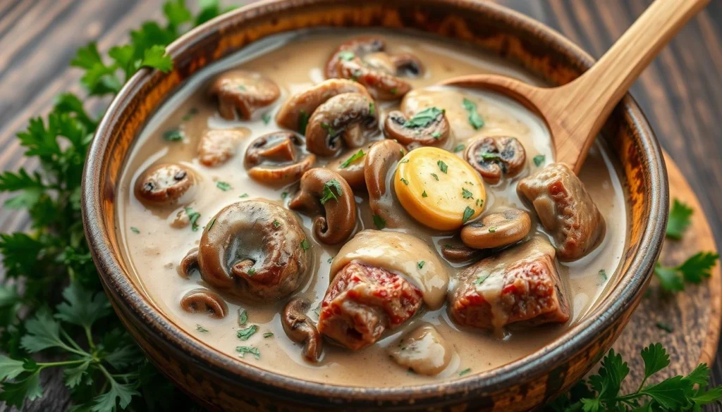 creamy mushroom sauce