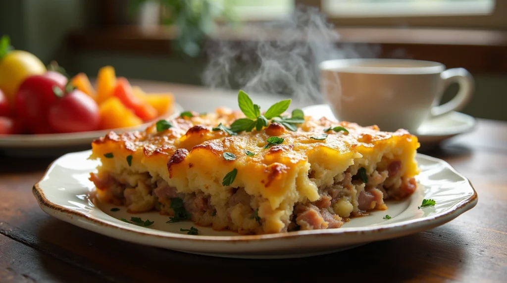 strata egg dish